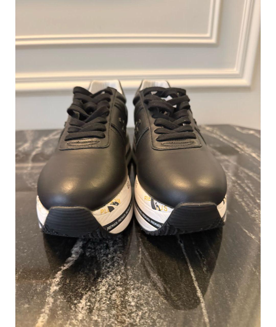 PREMIATA Черные кожаные кроссовки, фото 3
