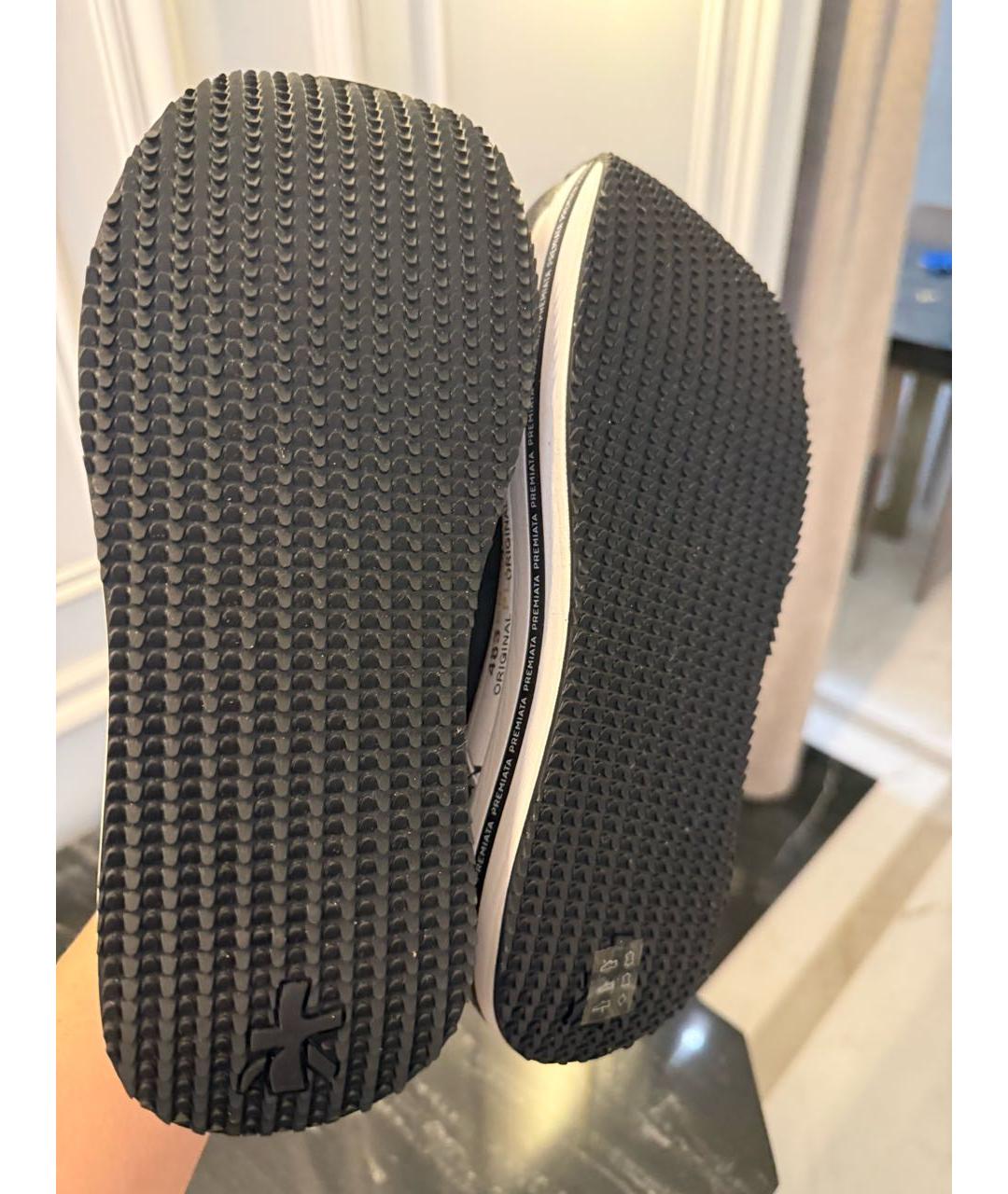 PREMIATA Черные кожаные кроссовки, фото 6