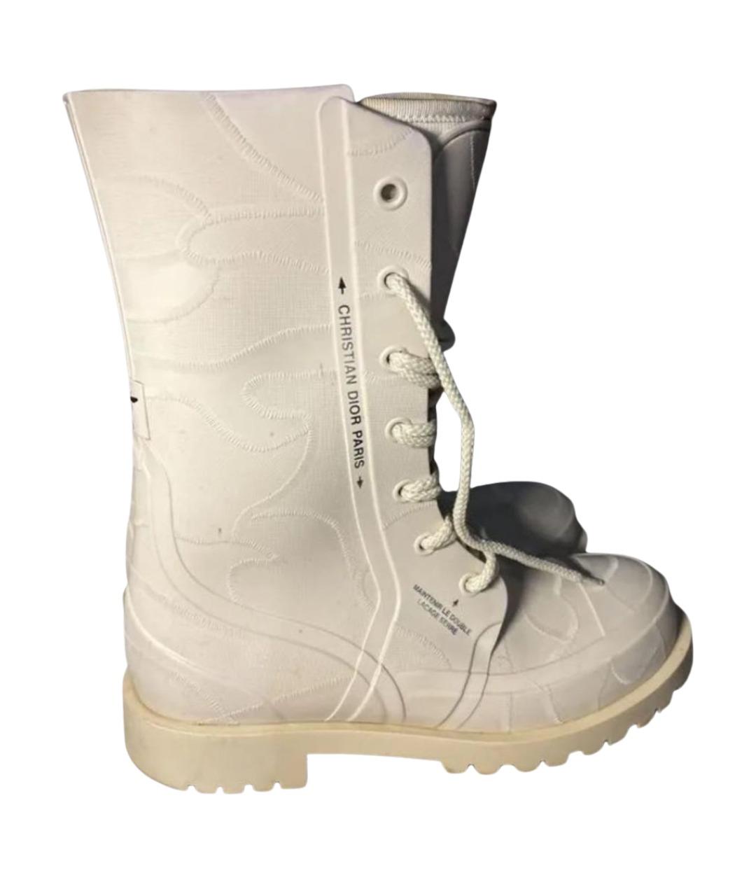 CHRISTIAN DIOR Белые ботинки, фото 1