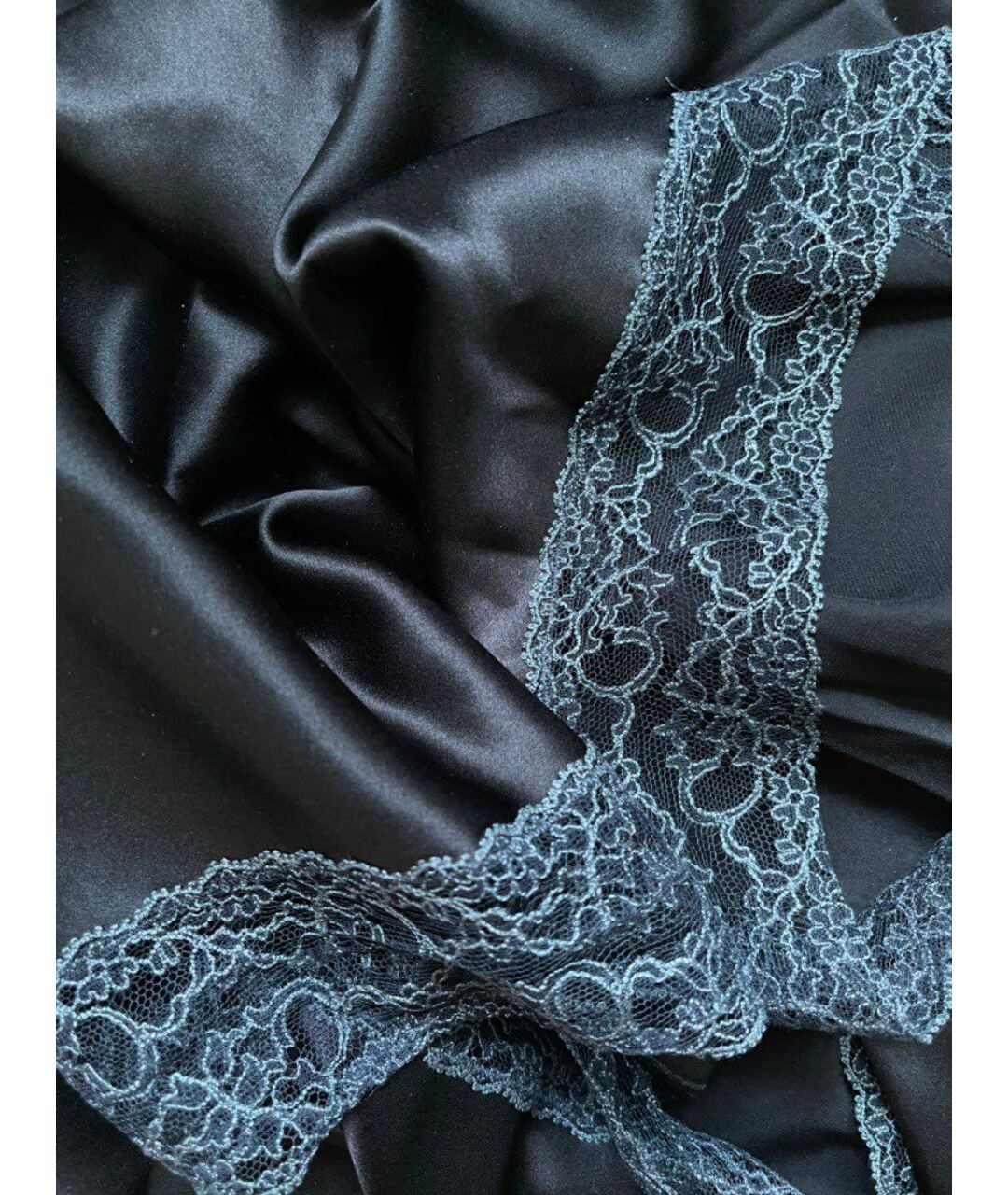 MM6 MAISON MARGIELA Черное шелковое повседневное платье, фото 4
