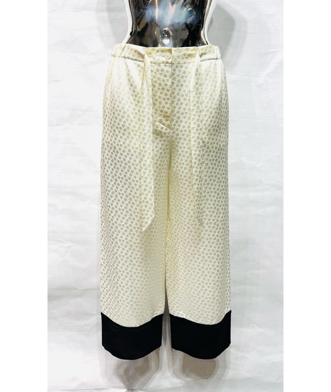 ALEXANDER MCQUEEN Бежевый вискозный костюм с брюками, фото 3