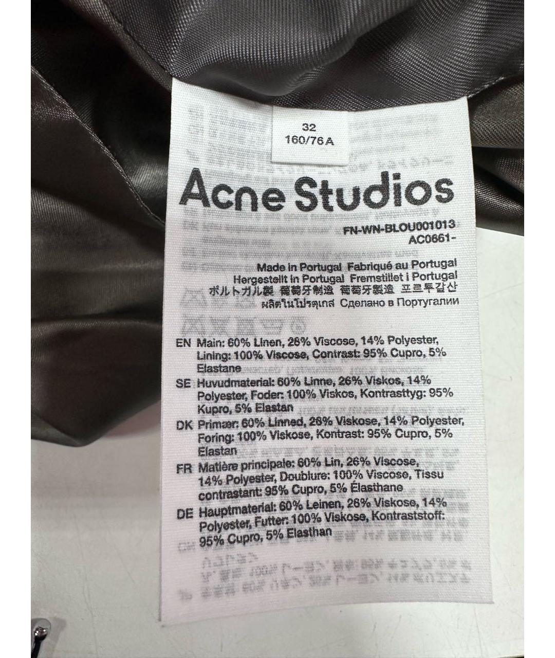 ACNE STUDIOS Бежевый льняной жилет, фото 8