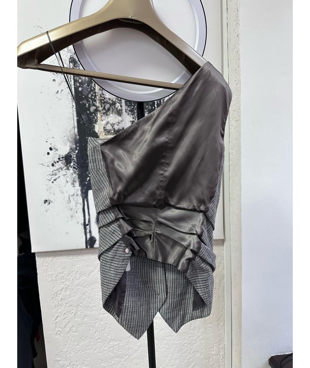 ACNE STUDIOS Бежевый льняной жилет, фото 2