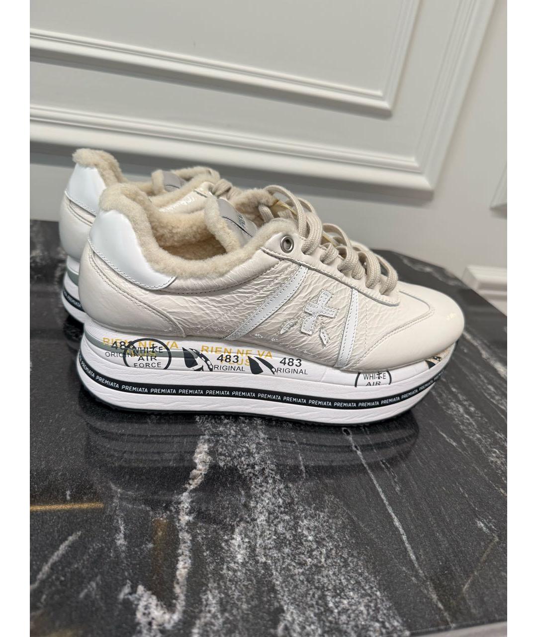 PREMIATA Белые кроссовки, фото 5