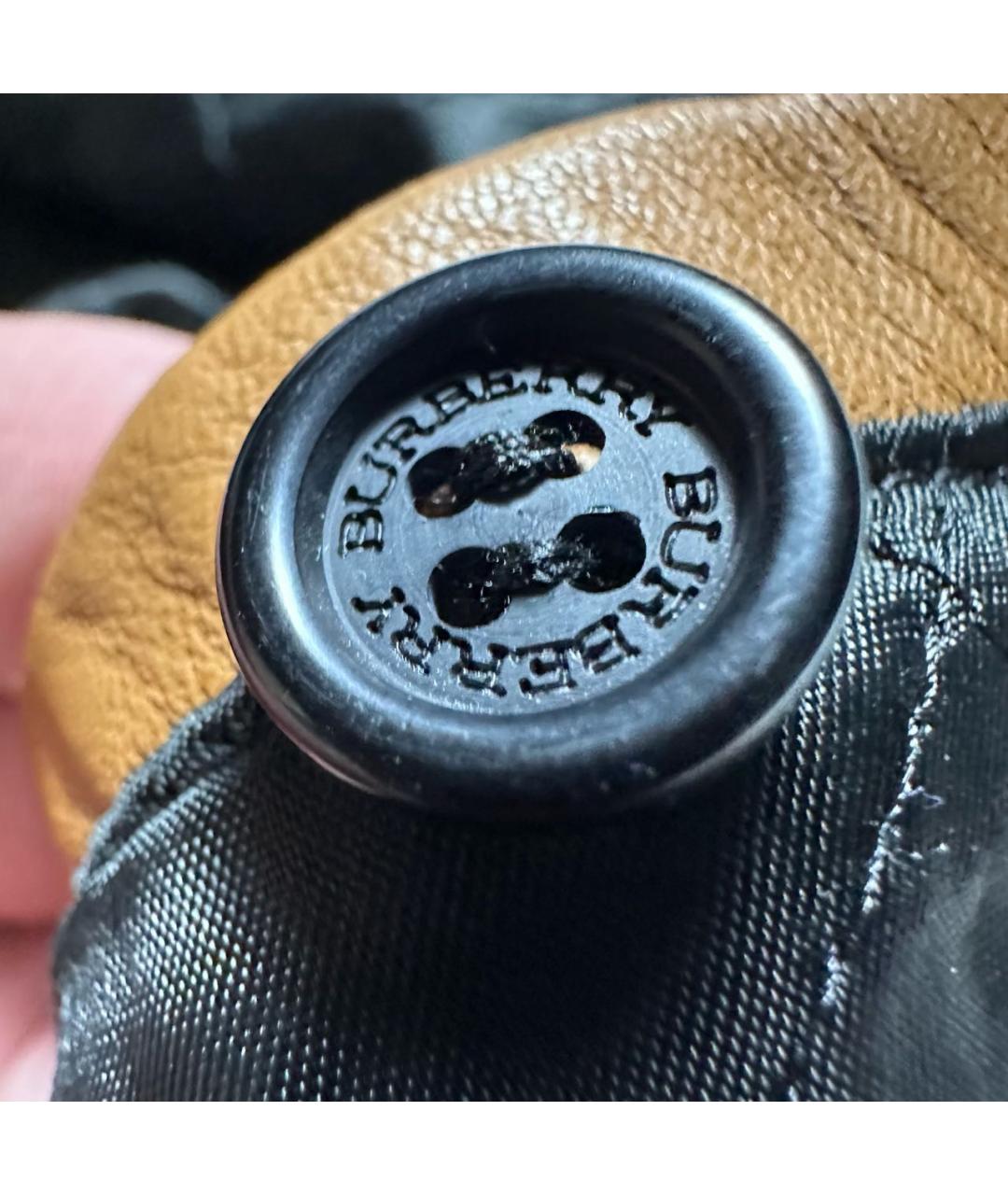 BURBERRY Черная кожаная куртка, фото 5