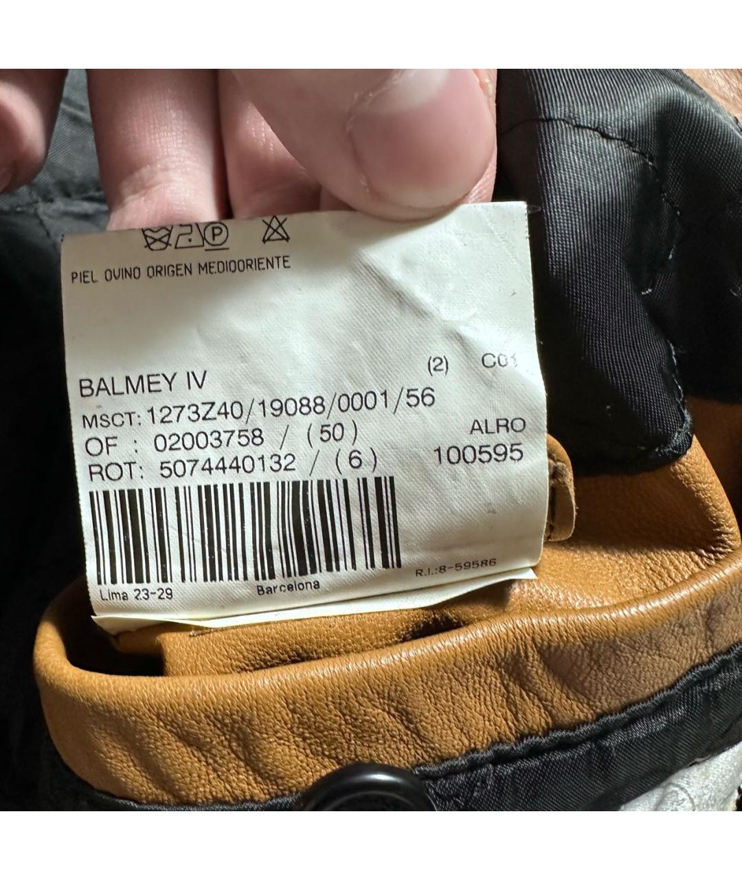 BURBERRY Черная кожаная куртка, фото 7