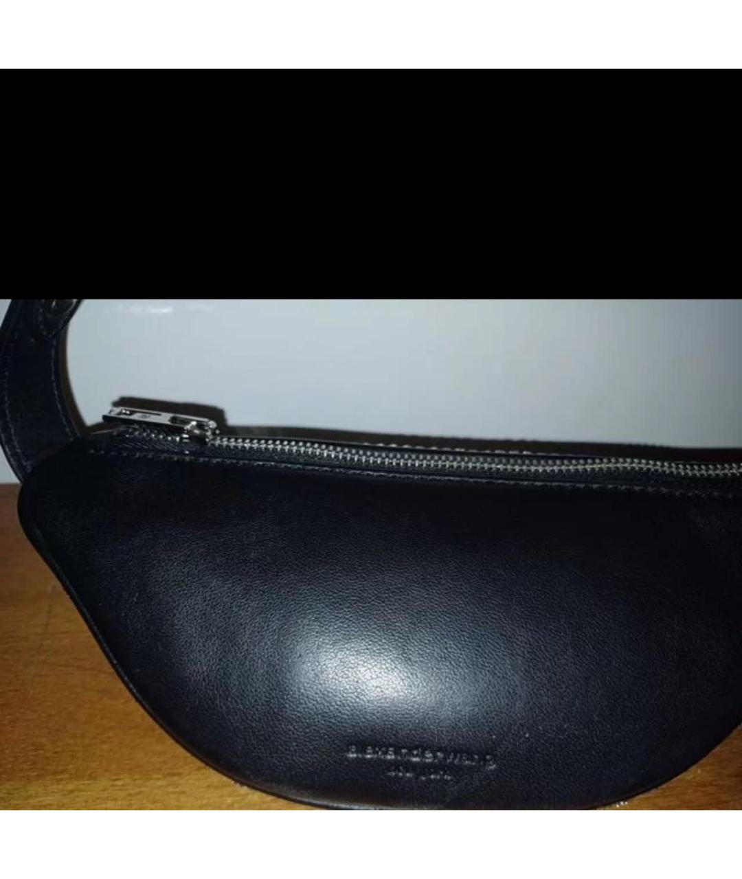 ALEXANDER WANG Серебряная кожаная поясная сумка, фото 5