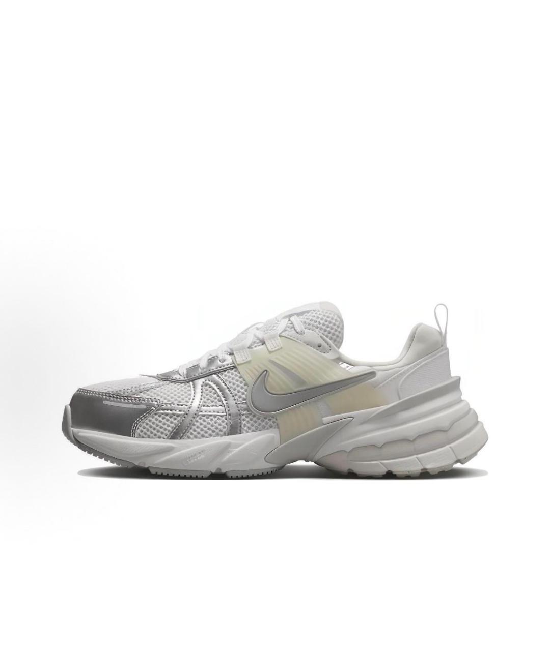 NIKE Серебряные текстильные кроссовки, фото 5