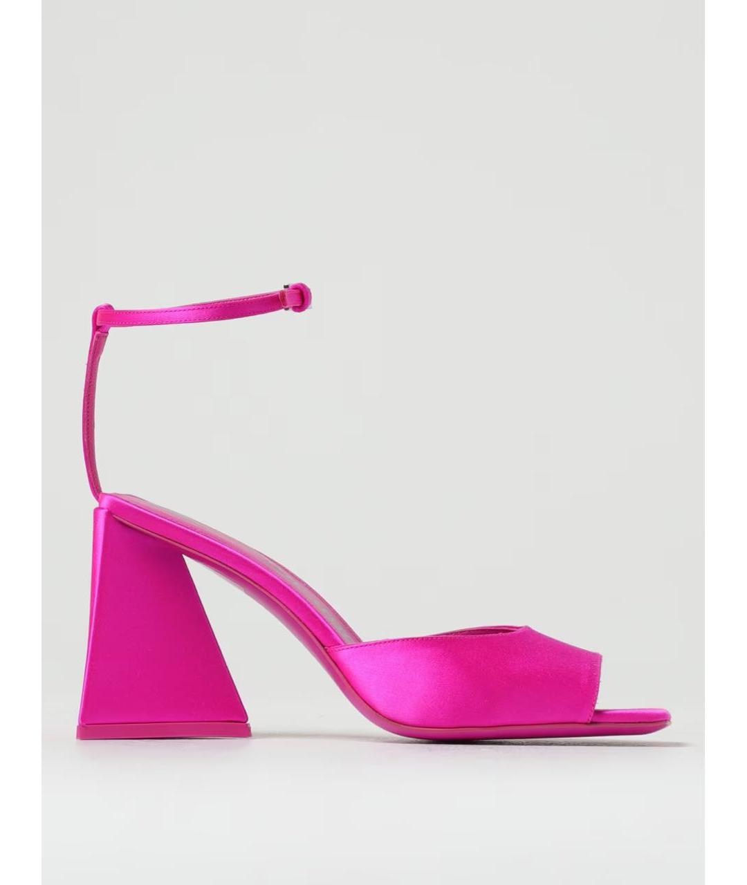 THE ATTICO Фуксия текстильные босоножки, фото 6