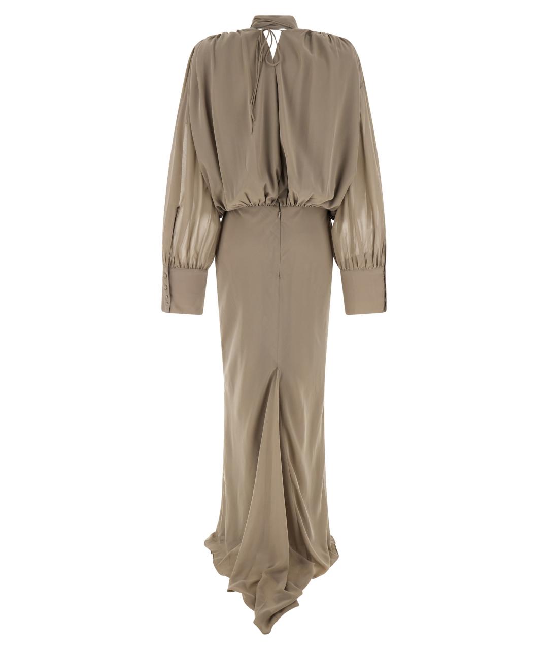 ROTATE Бежевое полиэстеровое вечернее платье, фото 2