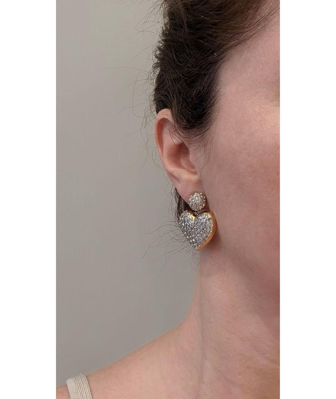 VALENTINO Золотые металлические клипсы, фото 5