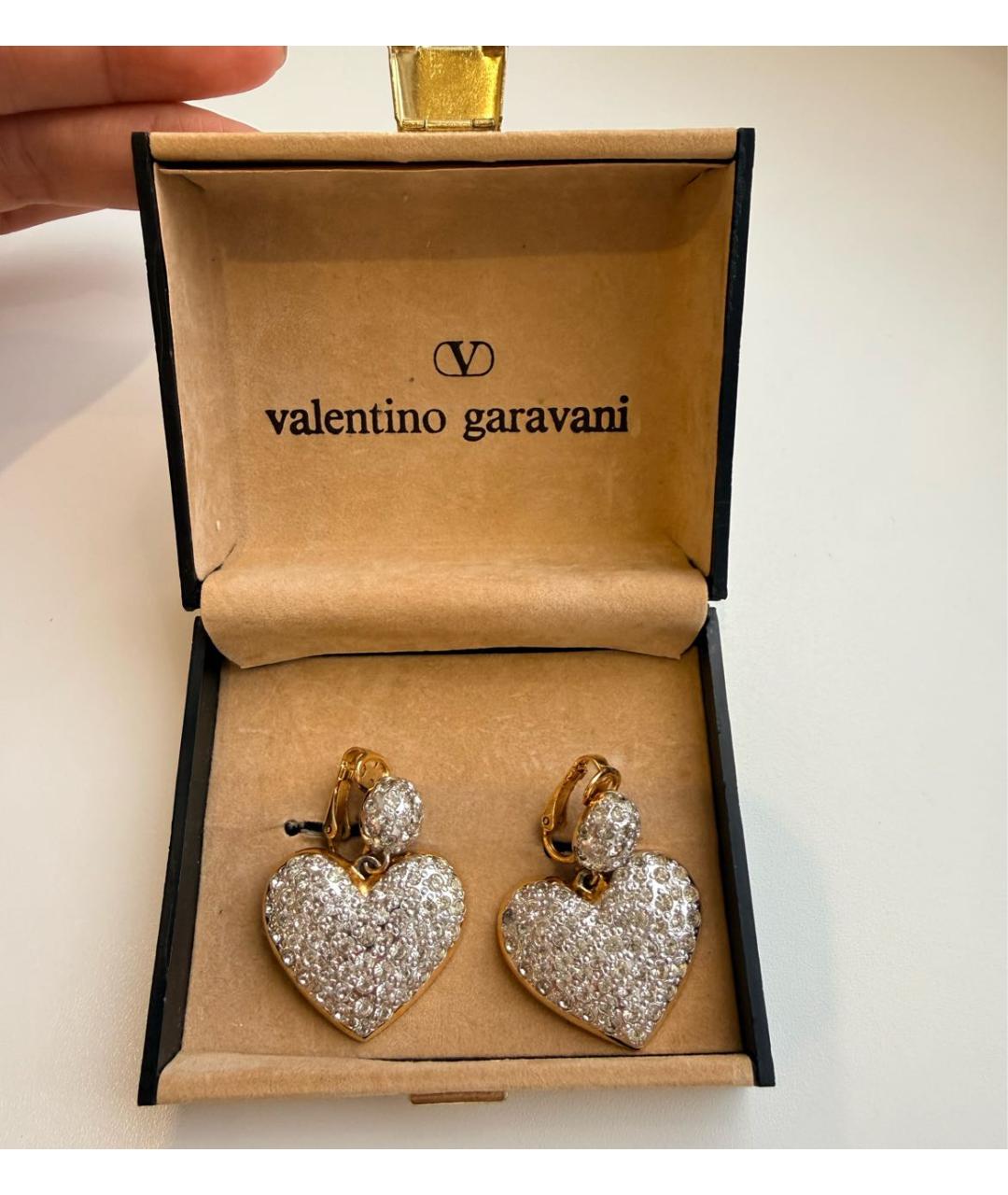 VALENTINO Золотые металлические клипсы, фото 4