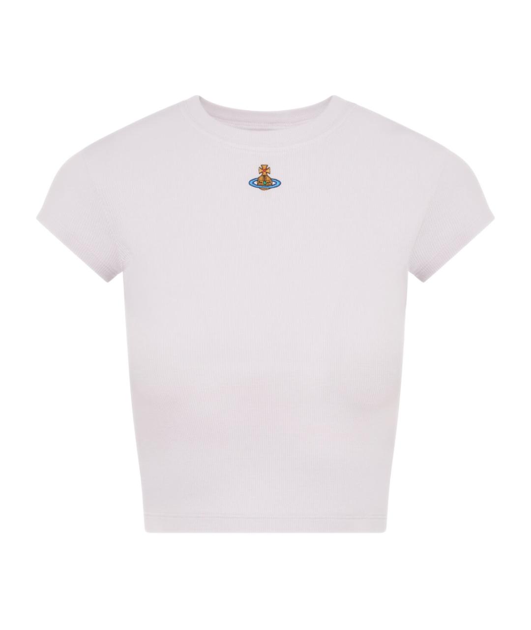 VIVIENNE WESTWOOD Белая хлопковая футболка, фото 1
