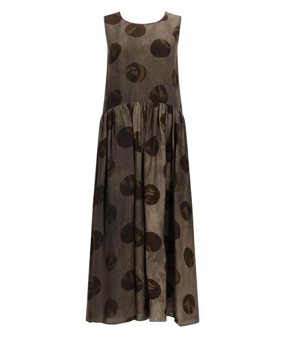 UMA WANG Коричневое вискозное повседневное платье, фото 1