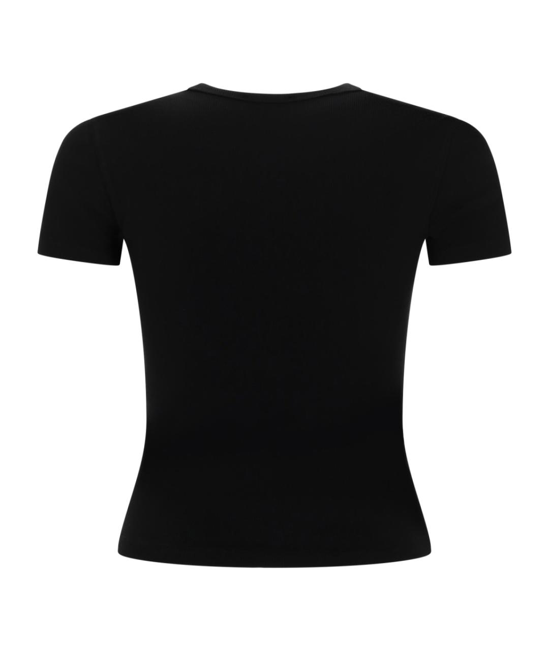 DIESEL Черная хлопковая футболка, фото 2