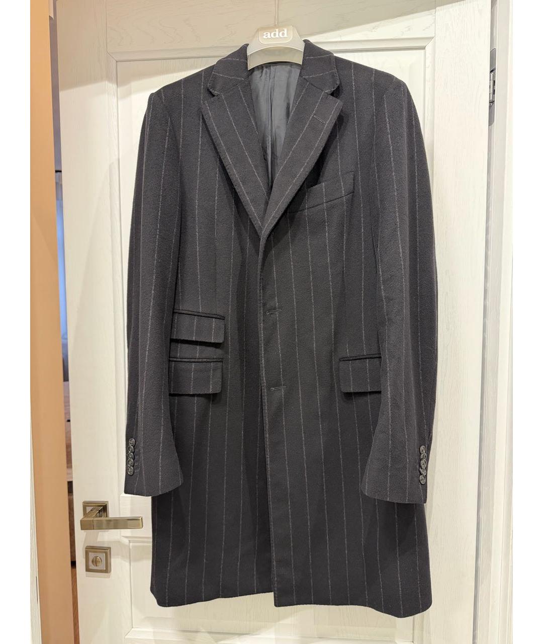 CORNELIANI Черное шерстяное пальто, фото 4