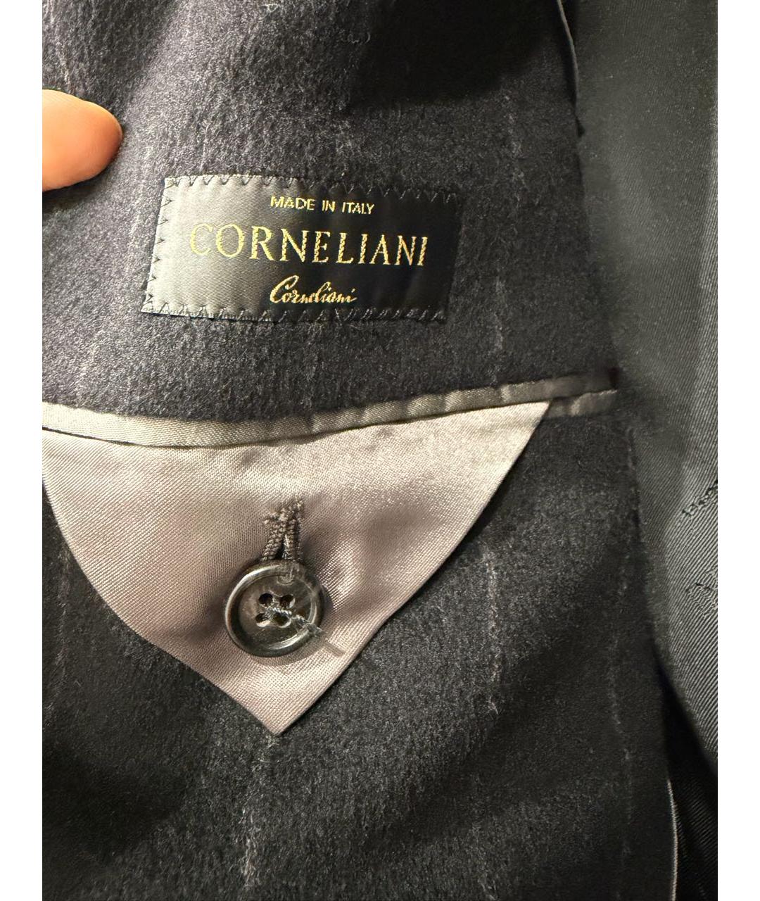 CORNELIANI Черное шерстяное пальто, фото 3