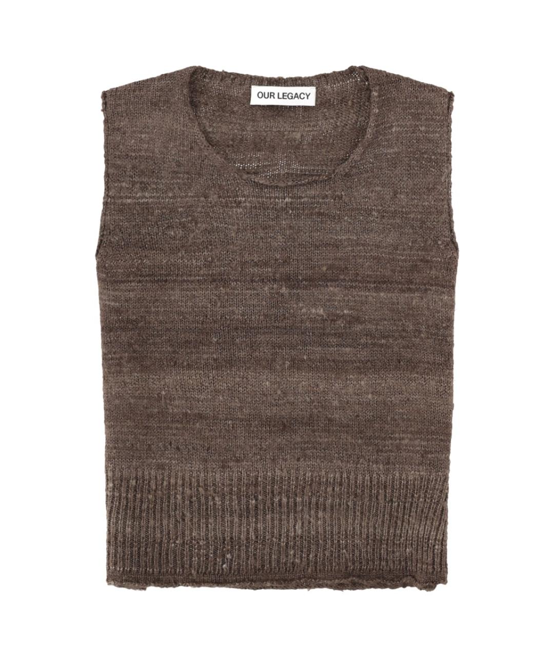 OUR LEGACY Коричневая жилетка, фото 1