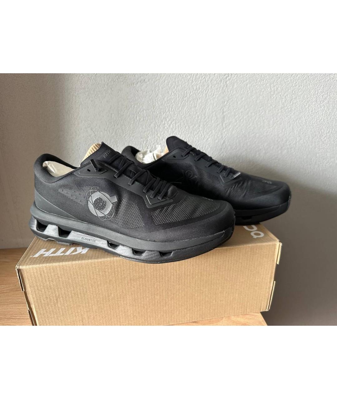 KITH Черные текстильные низкие кроссовки / кеды, фото 4