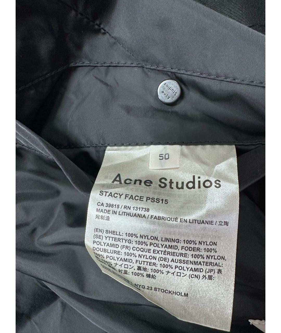 ACNE STUDIOS Черная полиэстеровая куртка, фото 6