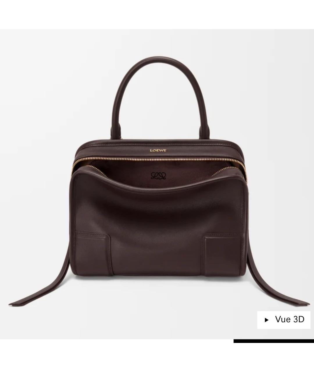 LOEWE Коричневая кожаная сумка тоут, фото 4