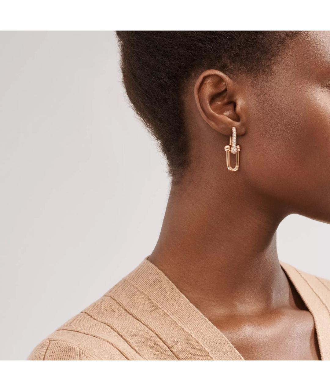 TIFFANY&CO Золотые серьги из розового золота, фото 2