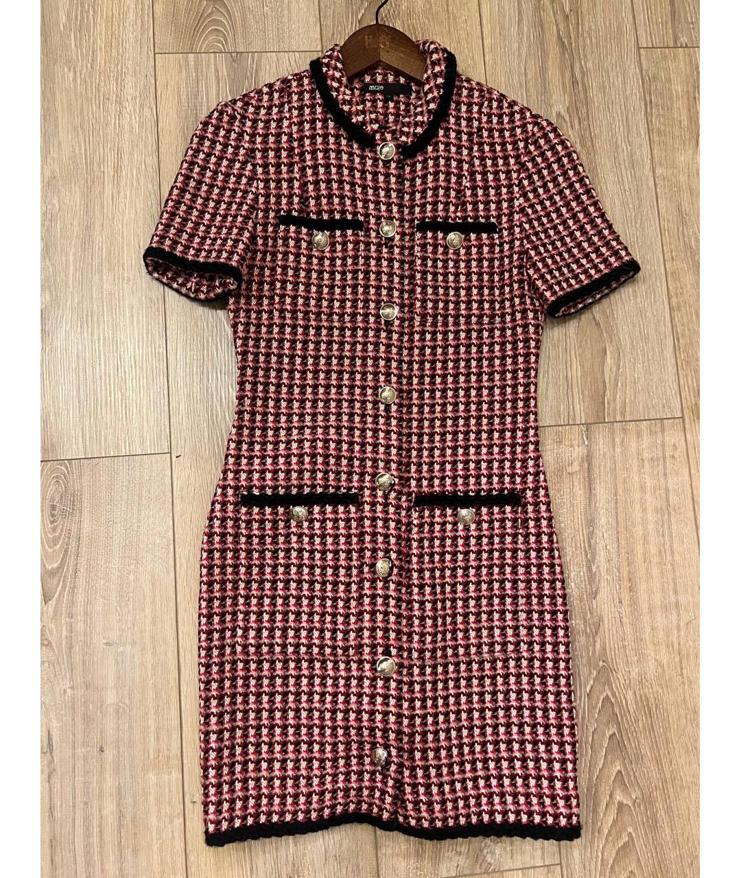 MAJE Красное повседневное платье, фото 5