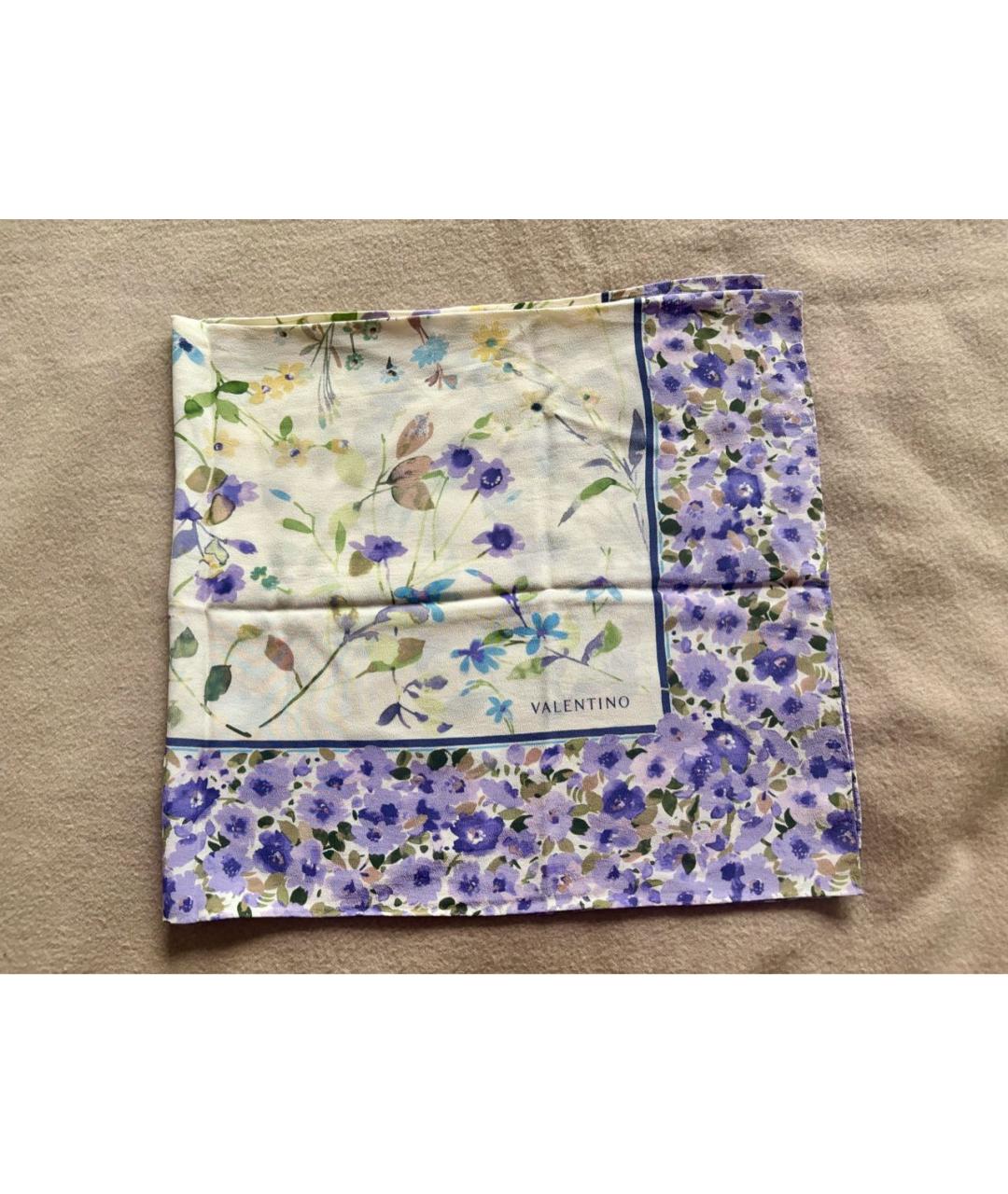 VALENTINO Мульти шелковый платок, фото 2
