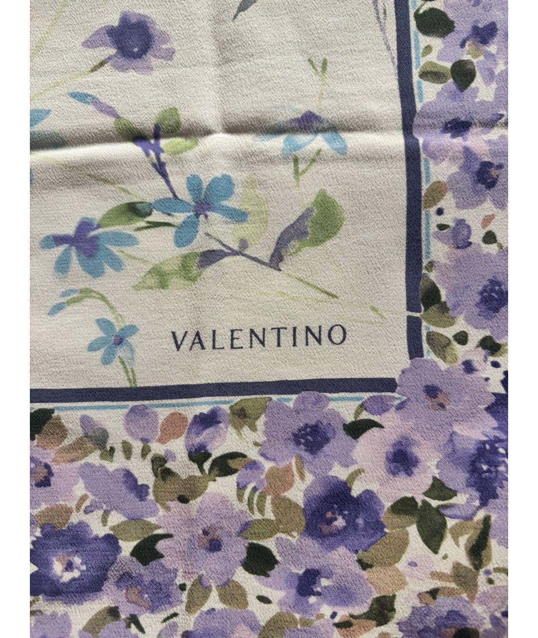 VALENTINO Мульти шелковый платок, фото 4