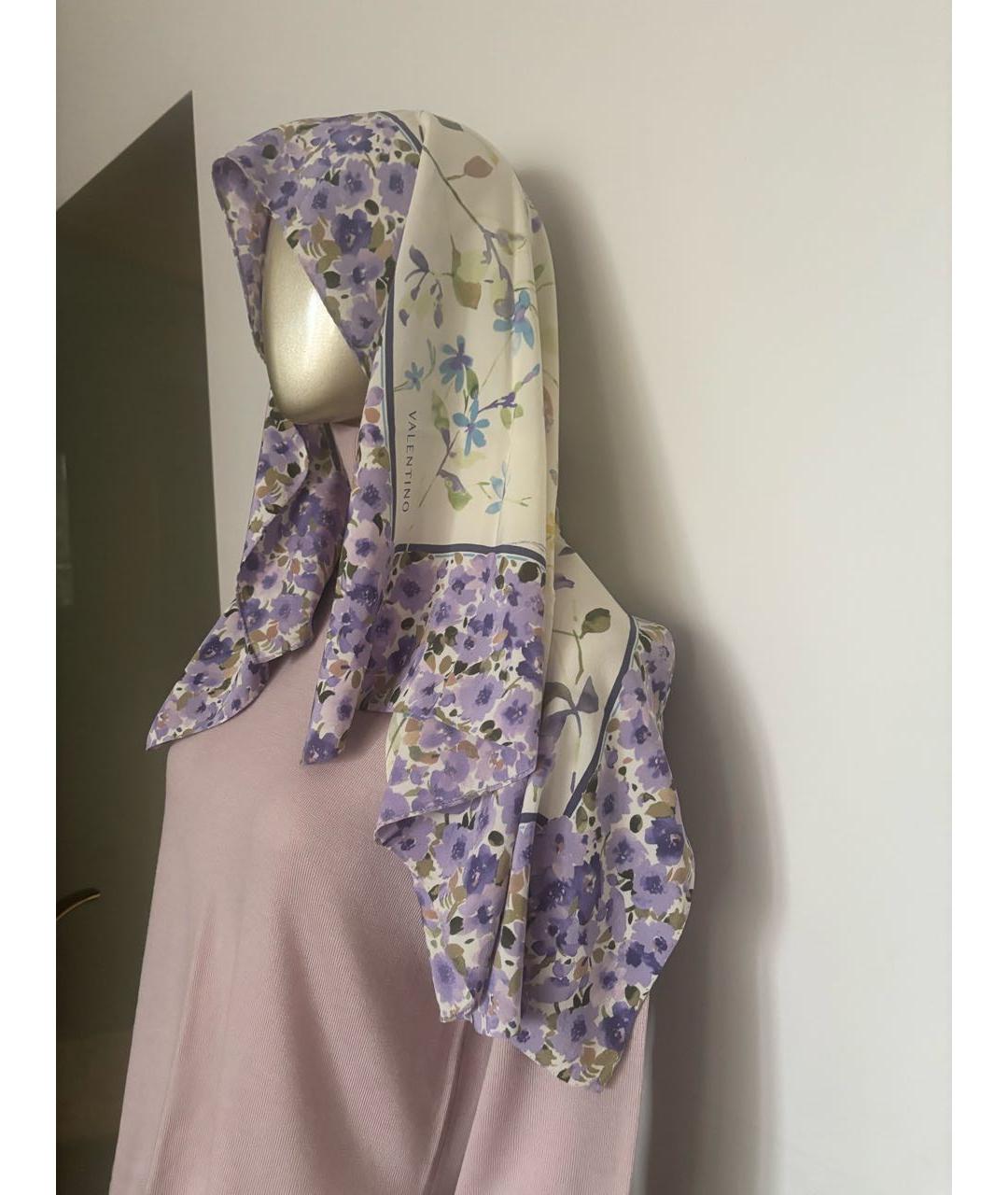 VALENTINO Мульти шелковый платок, фото 5