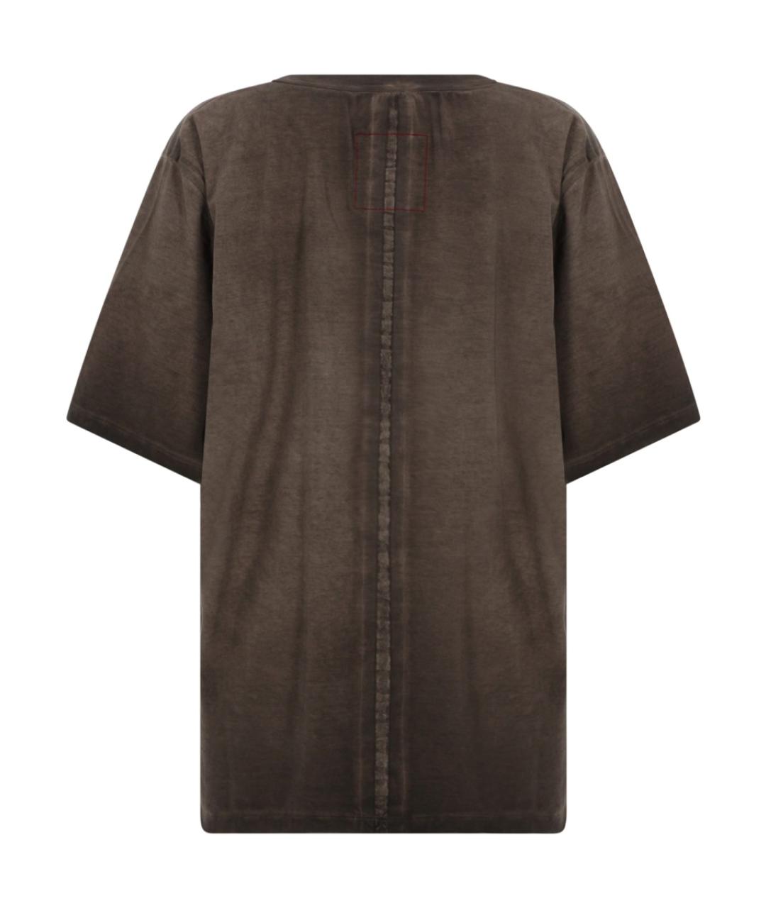 UMA WANG Серая хлопковая футболка, фото 2