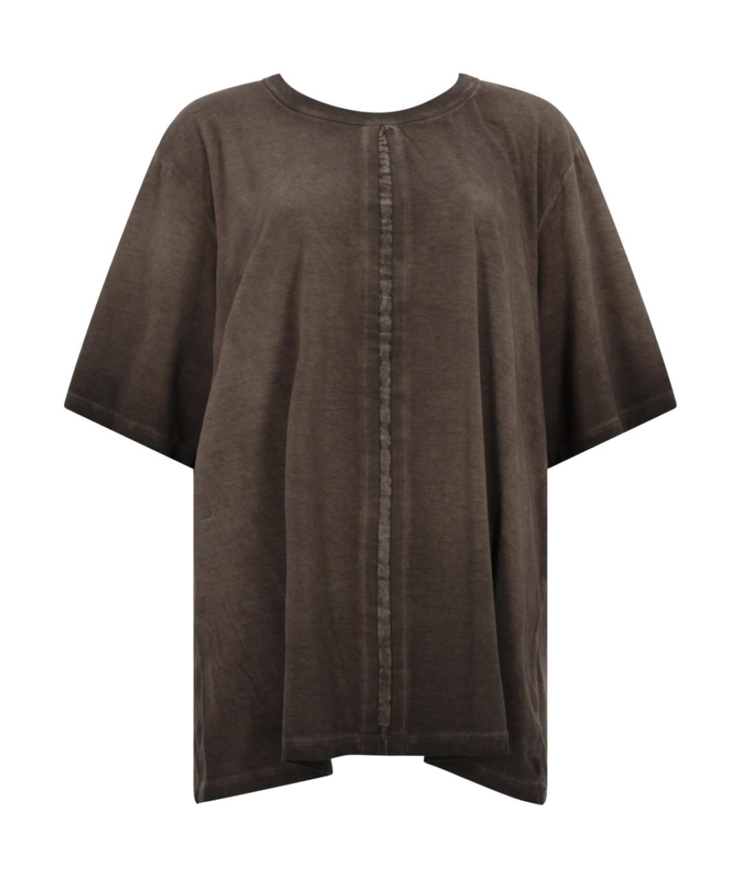 UMA WANG Серая хлопковая футболка, фото 1