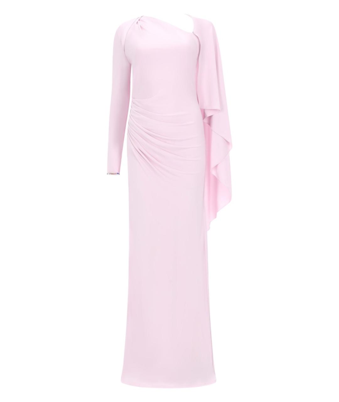 SELF-PORTRAIT Розовое вискозное вечернее платье, фото 1