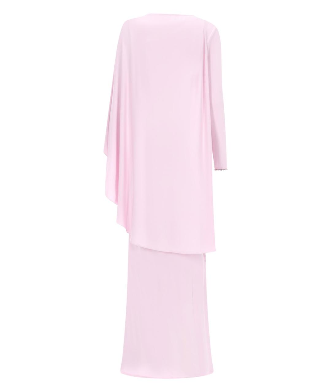 SELF-PORTRAIT Розовое вискозное вечернее платье, фото 2