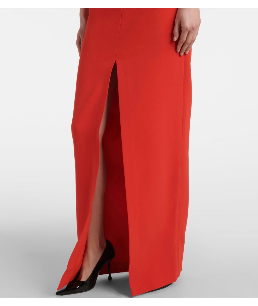 DAVID KOMA Красное вискозное коктейльное платье, фото 4