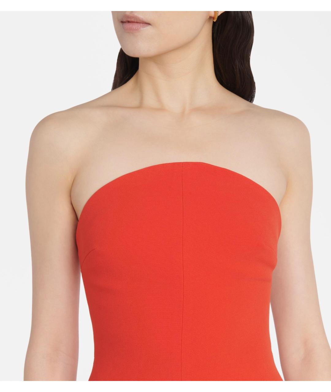 DAVID KOMA Красное вискозное коктейльное платье, фото 5