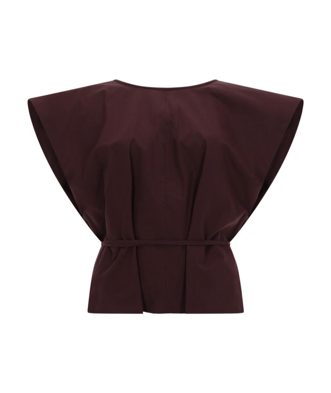 ALYSI Бордовая хлопковая блузы, фото 1