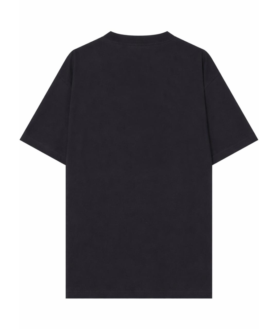 GUCCI Черная хлопковая футболка, фото 2