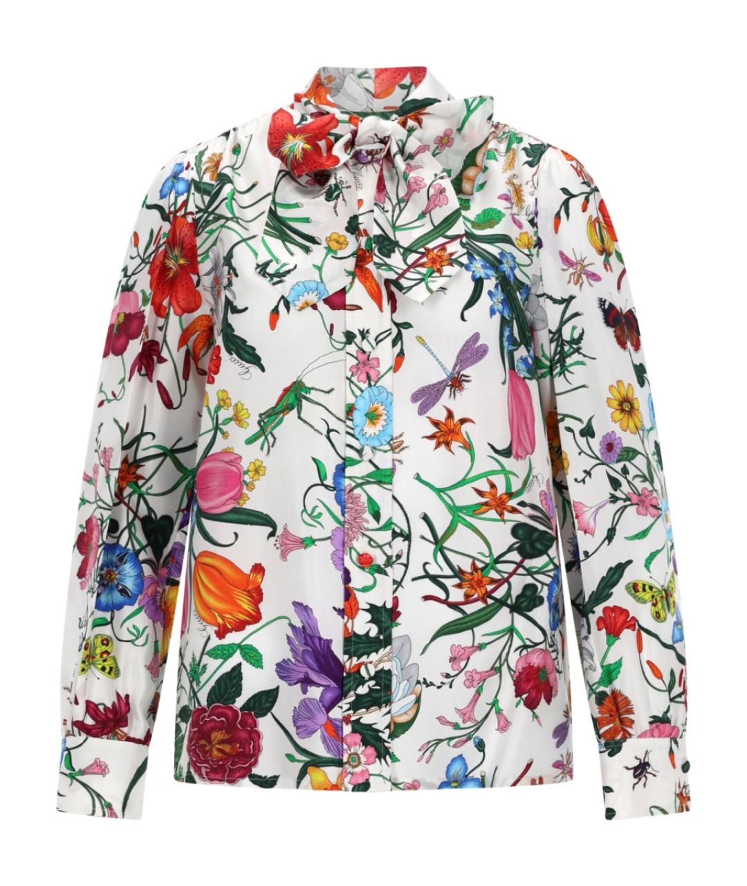GUCCI Мульти шелковая рубашка, фото 1