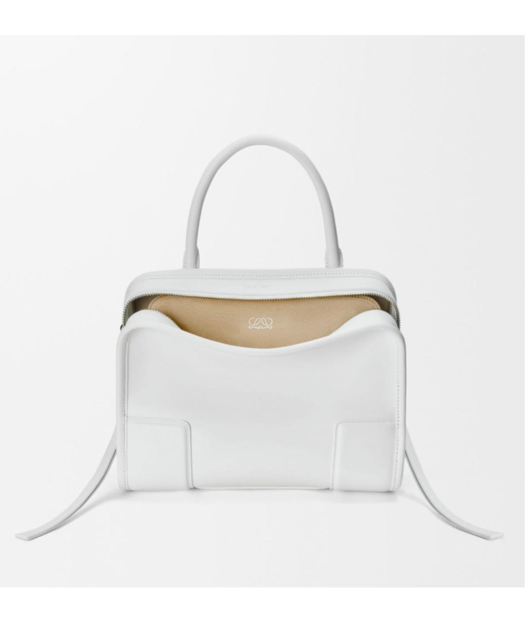 LOEWE Белая кожаная сумка тоут, фото 5