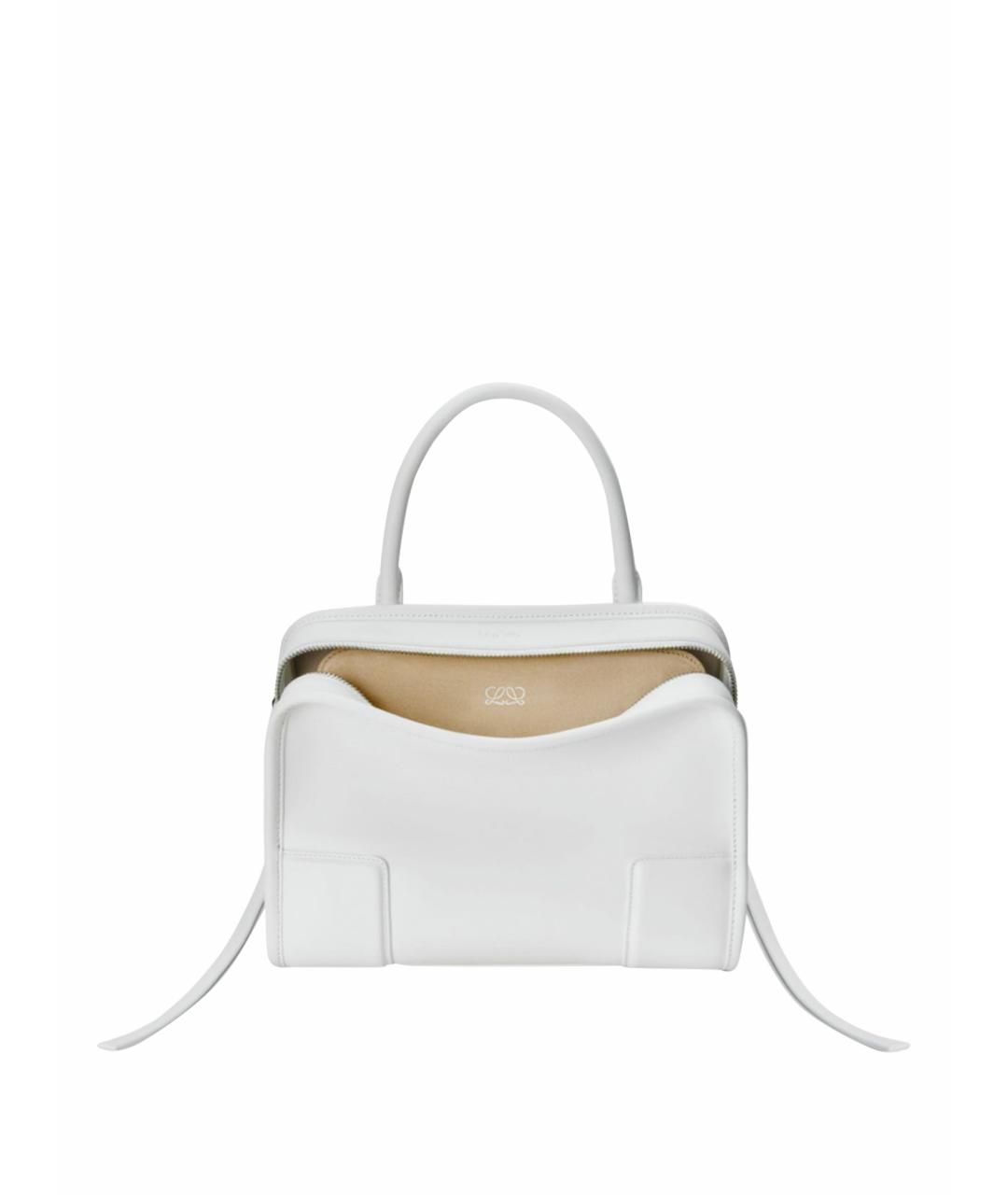 LOEWE Белая кожаная сумка тоут, фото 1