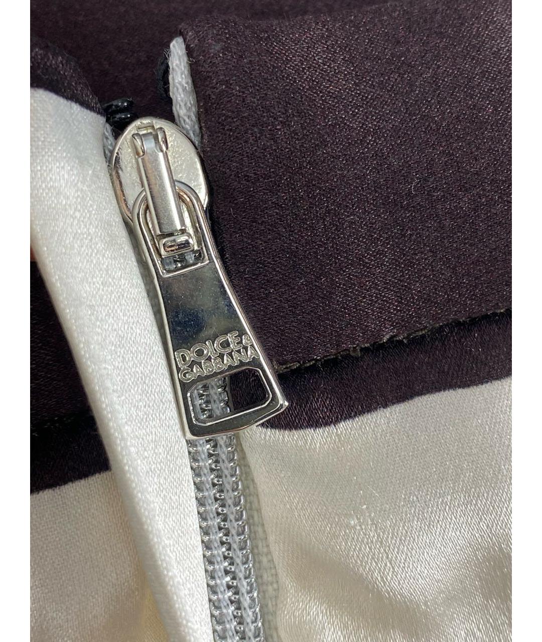 DOLCE&GABBANA Мульти шелковая юбка мини, фото 4