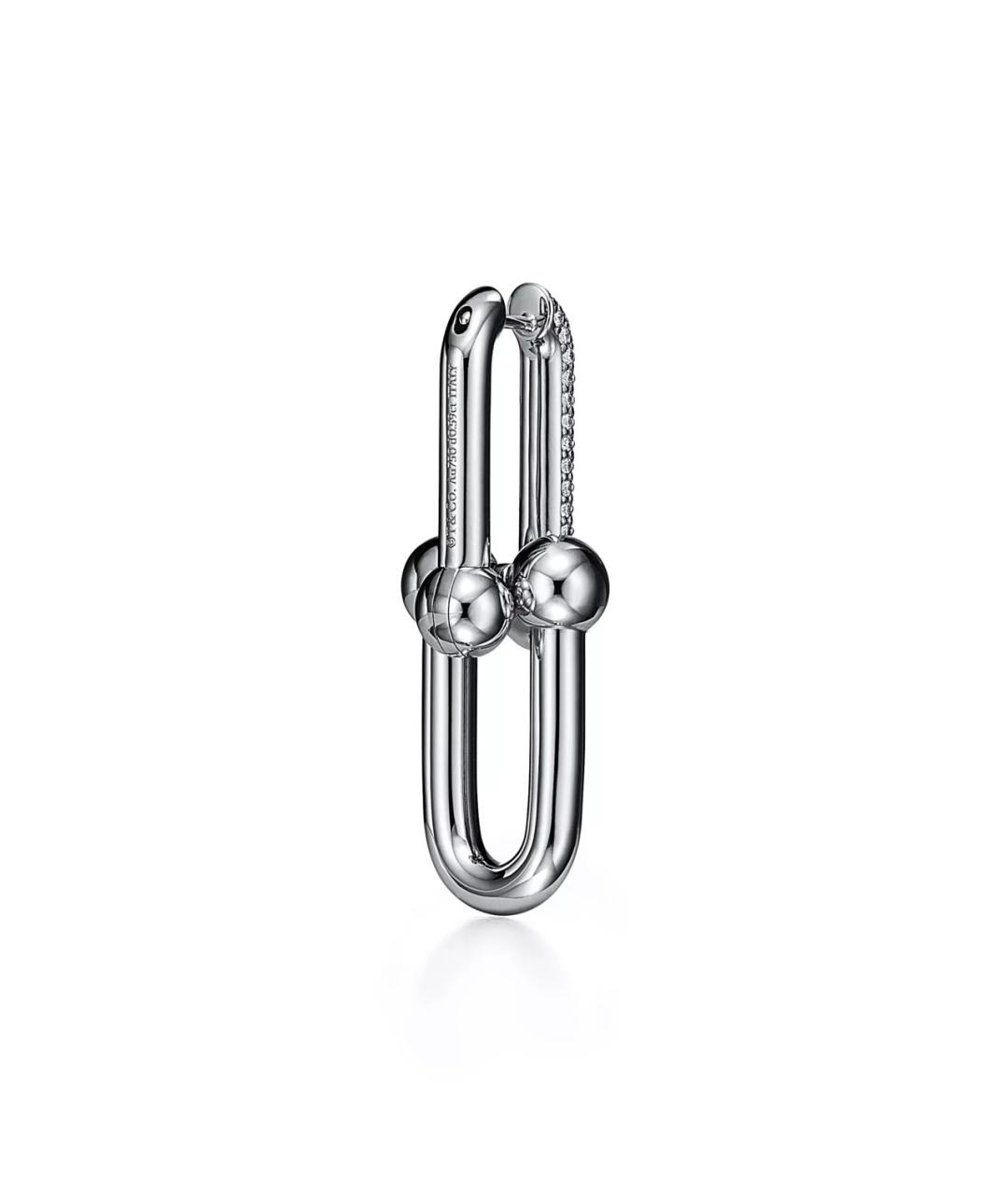 TIFFANY&CO Серебряные серьги из белого золота, фото 4