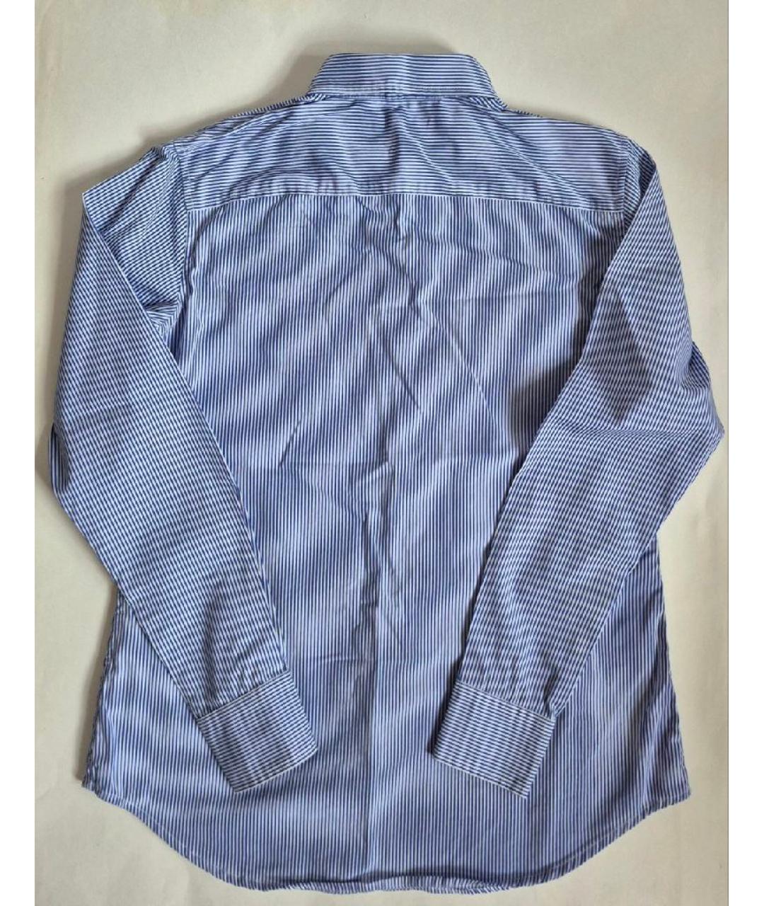 RALPH LAUREN Голубая хлопковая рубашка, фото 4