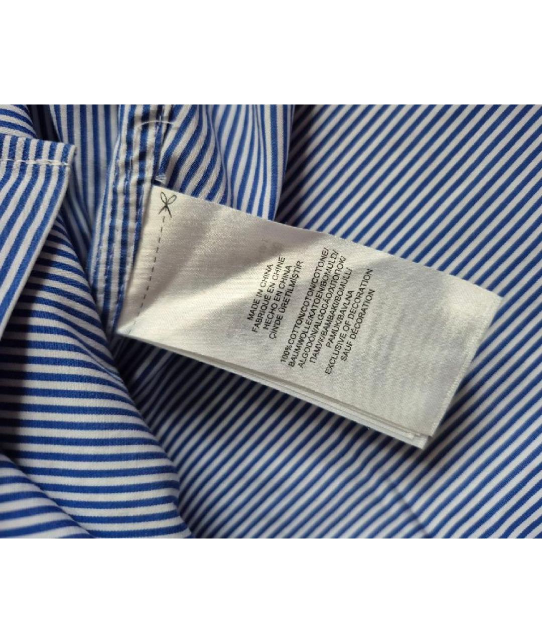 RALPH LAUREN Голубая хлопковая рубашка, фото 5