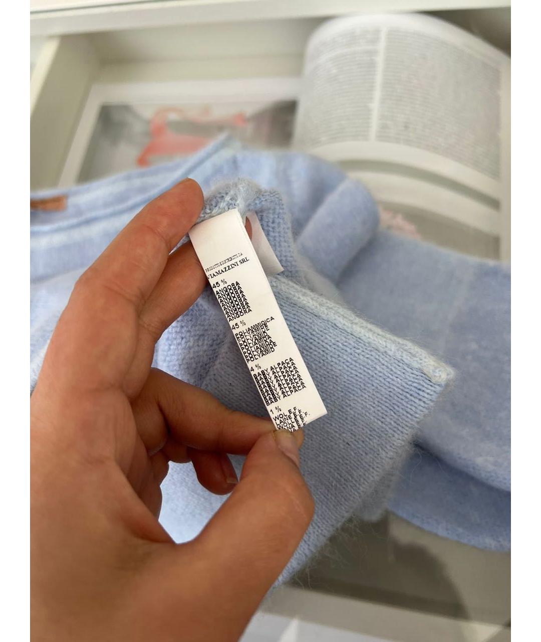 ERMANNO SCERVINO Голубой джемпер / свитер, фото 6