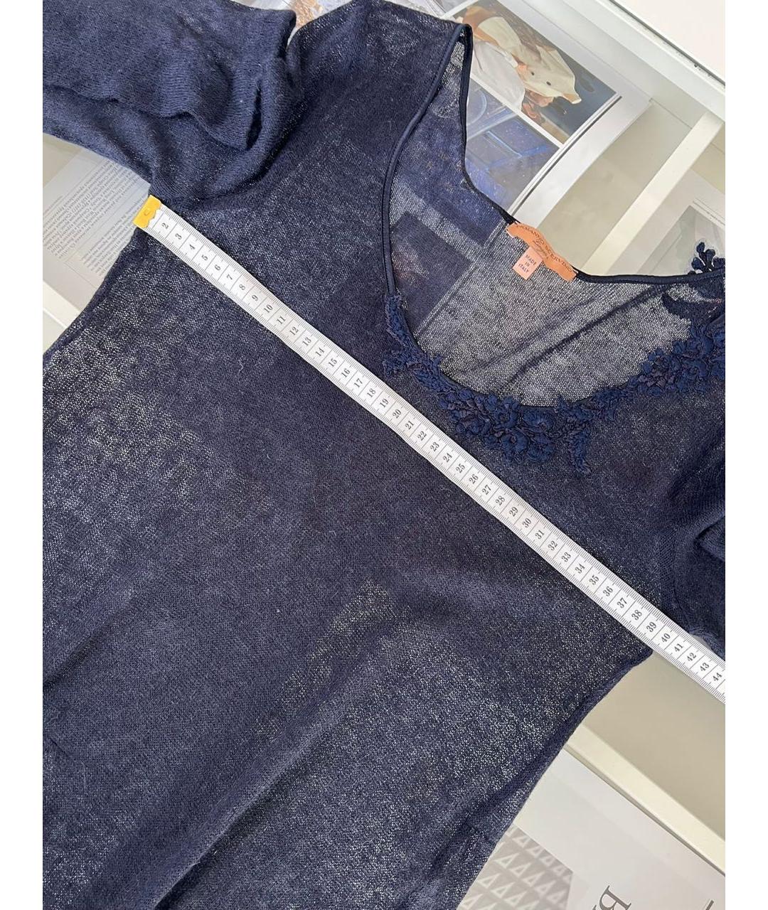 ERMANNO SCERVINO Темно-синий джемпер / свитер, фото 6