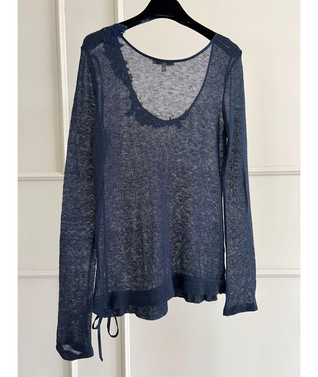 ERMANNO SCERVINO Темно-синий джемпер / свитер, фото 2