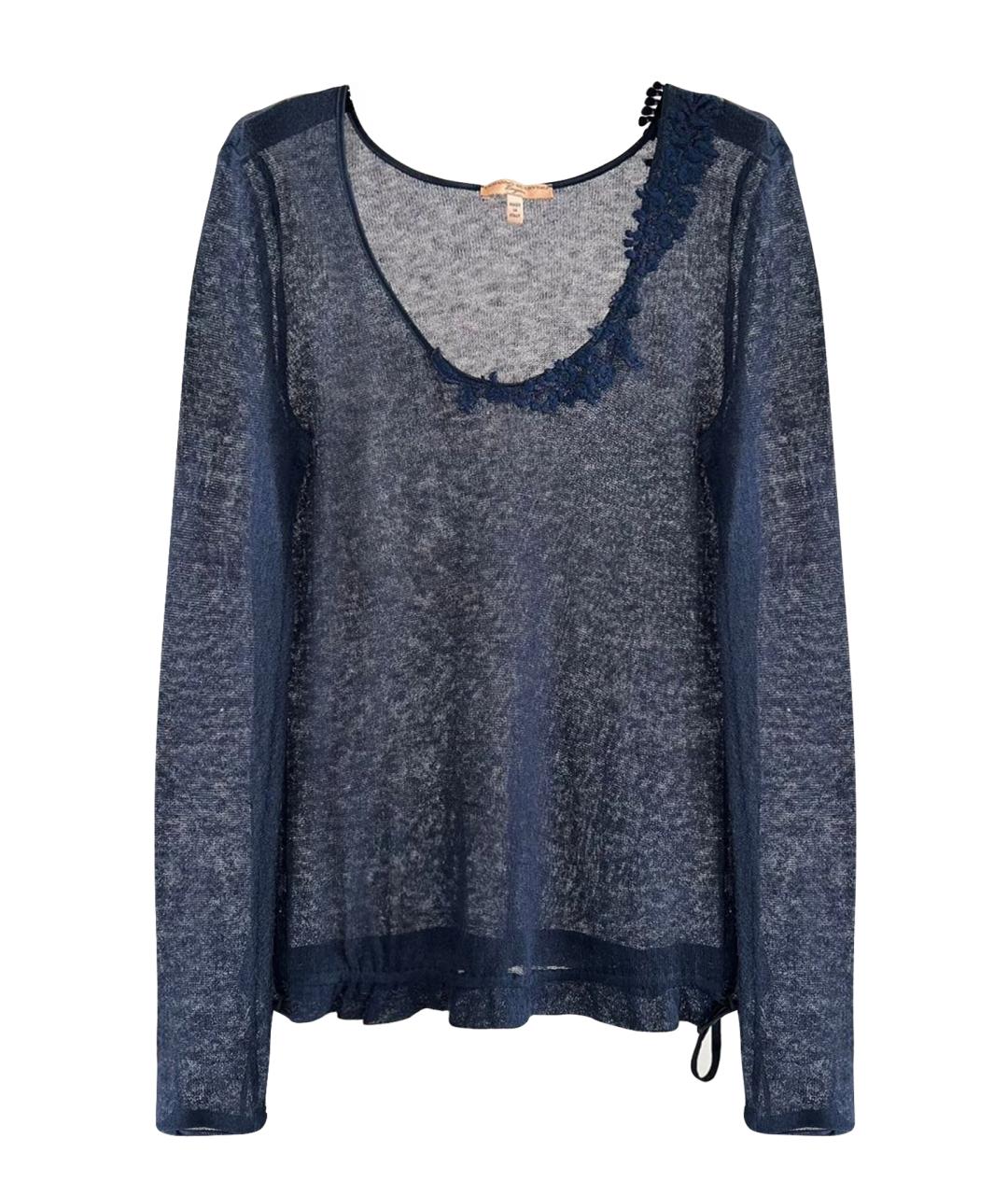 ERMANNO SCERVINO Темно-синий джемпер / свитер, фото 1