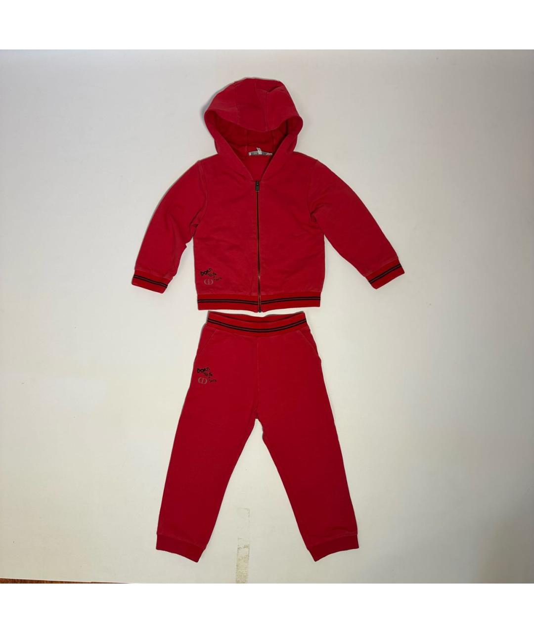 BABY DIOR Красный хлопковый комплект, фото 9